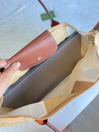 Bolso Long champ L Beige/Amarillo Marrón Mujer