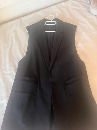 Chaleco Zara Negro Cierre Metálico Bassic