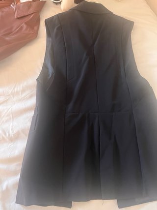 Chaleco Zara Negro Cierre Metálico Bassic