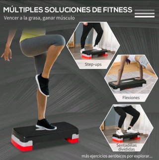 Step de aeróbic para fitness regulable carga 150kg