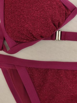 Costume donna/Bikini tg 44/lurex bordeaux
