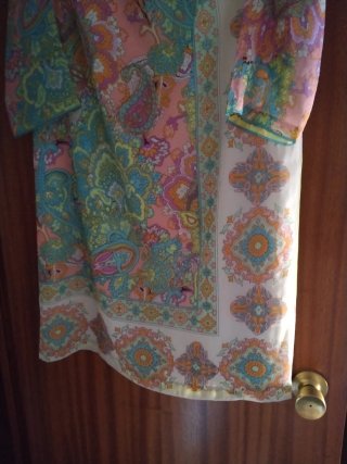 Vestido Javier Simorra Multicolor Forrado