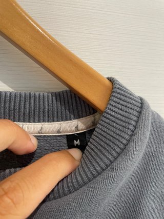 Sudadera Baikis azul/gris con bordado