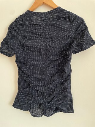 Blusa Mango azul marino. Talla XS