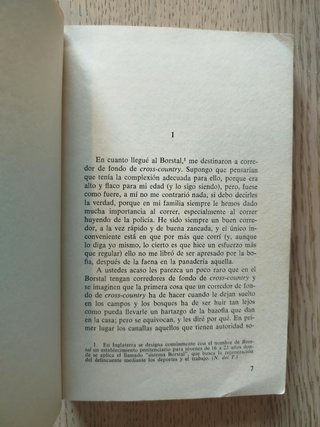 Libro La soledad del corredor de fondo.