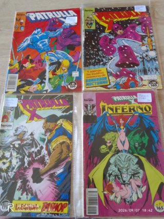 18 comics antiguos de la patrulla X