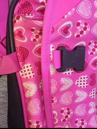Mochila Totto Rosa Corazones