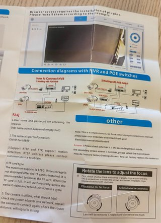 Cámara mirilla WiFi o cable y adaptador electrico