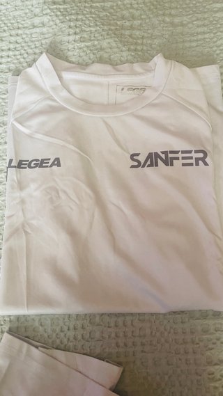 Pack 2 Camisetas Deportivas Legea SANFER Blancas