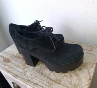 Regalo zapatos plataforma negros talla 36