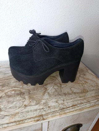 Regalo zapatos plataforma negros talla 36