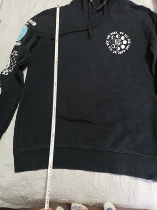 Sudadera Pull&Bear Negra TS Dibujos
