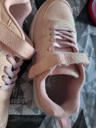 Zapatillas rosas con purpurina