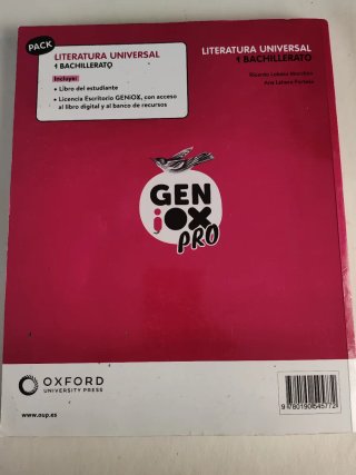 Literatura Universal 1º Bachillerato. GENIOX