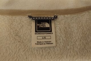 Forro polar North Face mujer blanco roto talla L