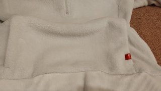 Forro polar North Face mujer blanco roto talla L