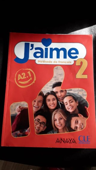 Libro J'aime 2 - Método de francés A2.1