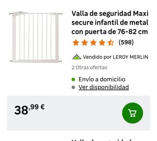 Barrera de seguridad blanca para escaleras