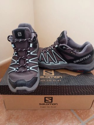 Zapatillas Salomon Mujer Marrón/Gris