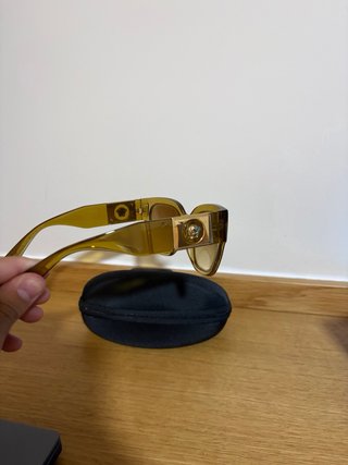Occhiali da sole Versace marroni e dorati
