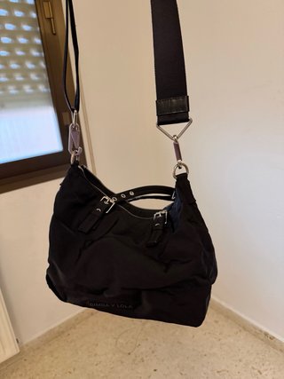 Bolso shopper Bimba y Lola negro nylon