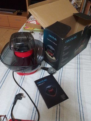 Máquina de Palomitas Roja y Negra