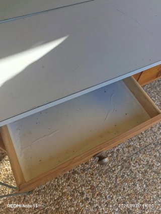 3 mesas de madera de pino