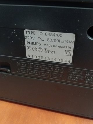 Radio Cassette Philips D 8454 Gris.