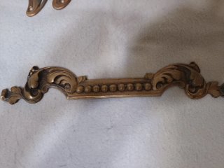 Conjunto asas filigrana bronce