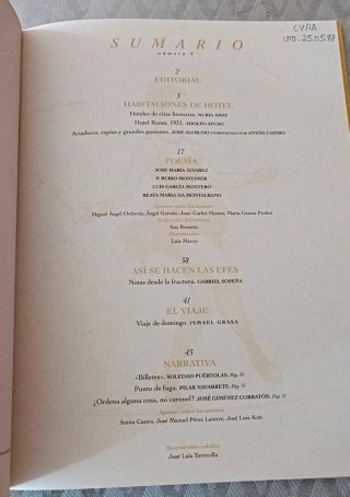 Revista literatura La expedicion