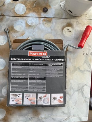 Desatascador de tuberías Powerfix