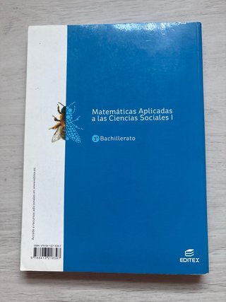 Matemáticas aplicadas a las Ciencias Sociales I...
