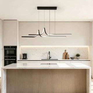Lámpara LED Colgante OTREN 100cm Negra