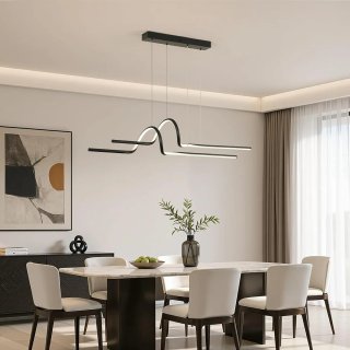 Lámpara LED Colgante OTREN 100cm Negra