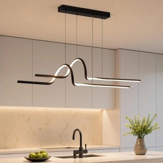 Lámpara LED Colgante OTREN 100cm Negra