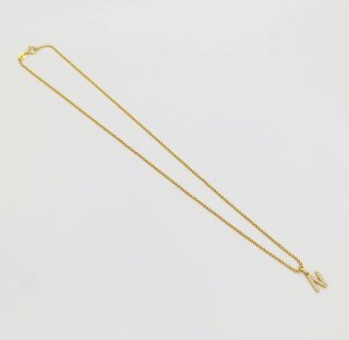 Conjunto oro 18K: Cadena y Colgante Letra N