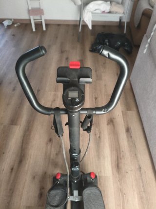 Mini Stepper con Manillar y Bandas Elásticas