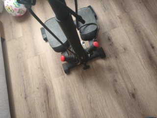 Mini Stepper con Manillar y Bandas Elásticas