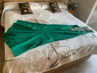 Vestido fiesta verde talla L