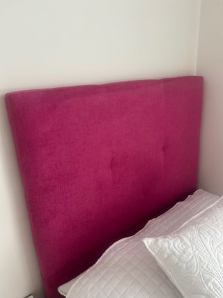Cabecero Cama Tapizado Rosa 90cm