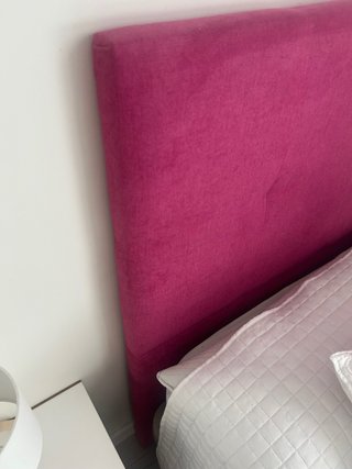 Cabecero Cama Tapizado Rosa 90cm