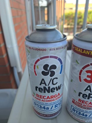 Kit Recarga A/C R134a + Tapa Fugas