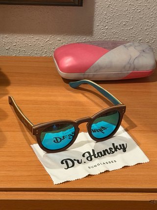 Gafas de sol Dr. Hansky madera y azul