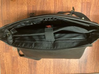Bolso Cartera Negro Cuero