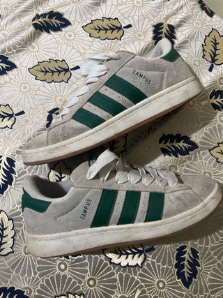 Adidas Campus Grises y Verdes Talla 42