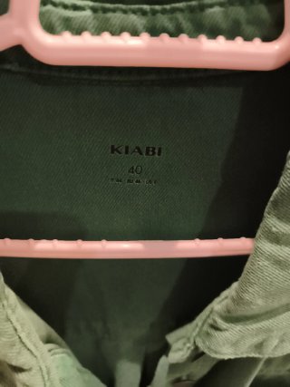 Chaqueta larga verde
