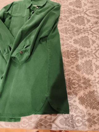 Chaqueta larga verde