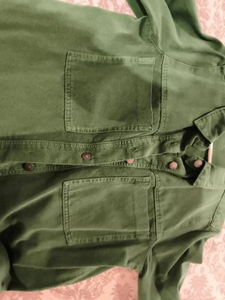 Chaqueta larga verde