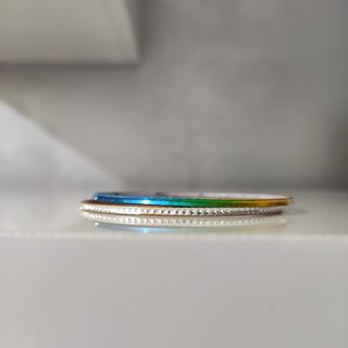 Conjunto 3 Pulseras Multicolor y Dorado