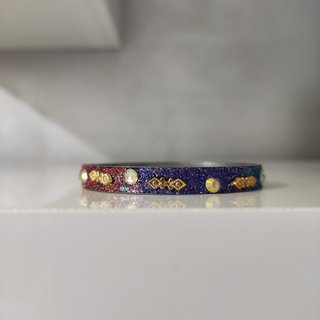 Conjunto 3 Pulseras Multicolor y Dorado